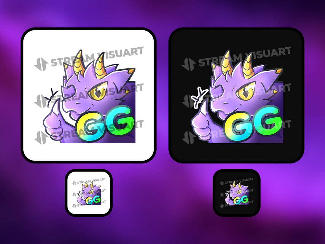 Dragon Emotes 6-Pack - StreamVisuArt