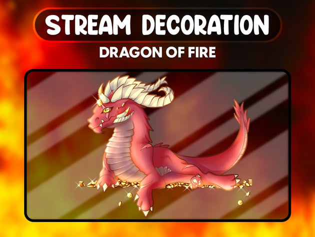Dragon Epique - Décoration de Stream Animée - StreamVisuArt