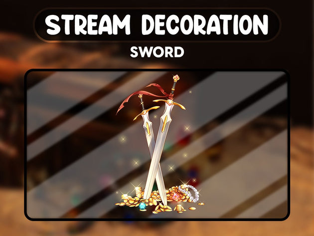 Épée Epique - Décoration de Stream Animée - StreamVisuArt