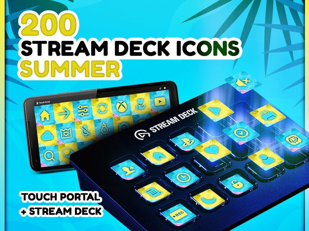 Été - 200 Icônes de Stream Deck - StreamVisuArt