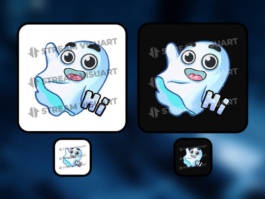 Fantôme Emotes 6-Pack - StreamVisuArt