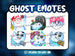Fantôme Emotes 6-Pack - StreamVisuArt