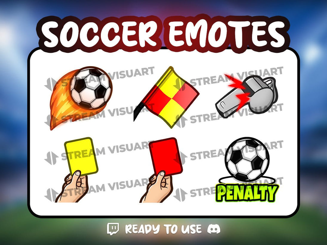Football Emotes 6-Pack - StreamVisuArt
