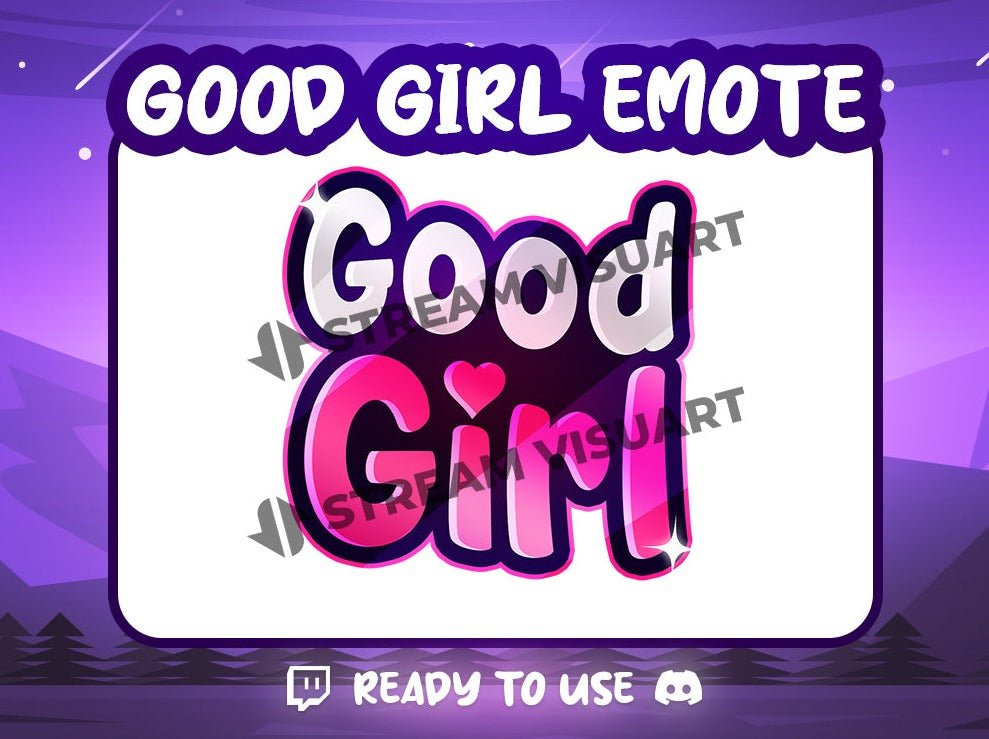 Good Girl Emote - StreamVisuArt