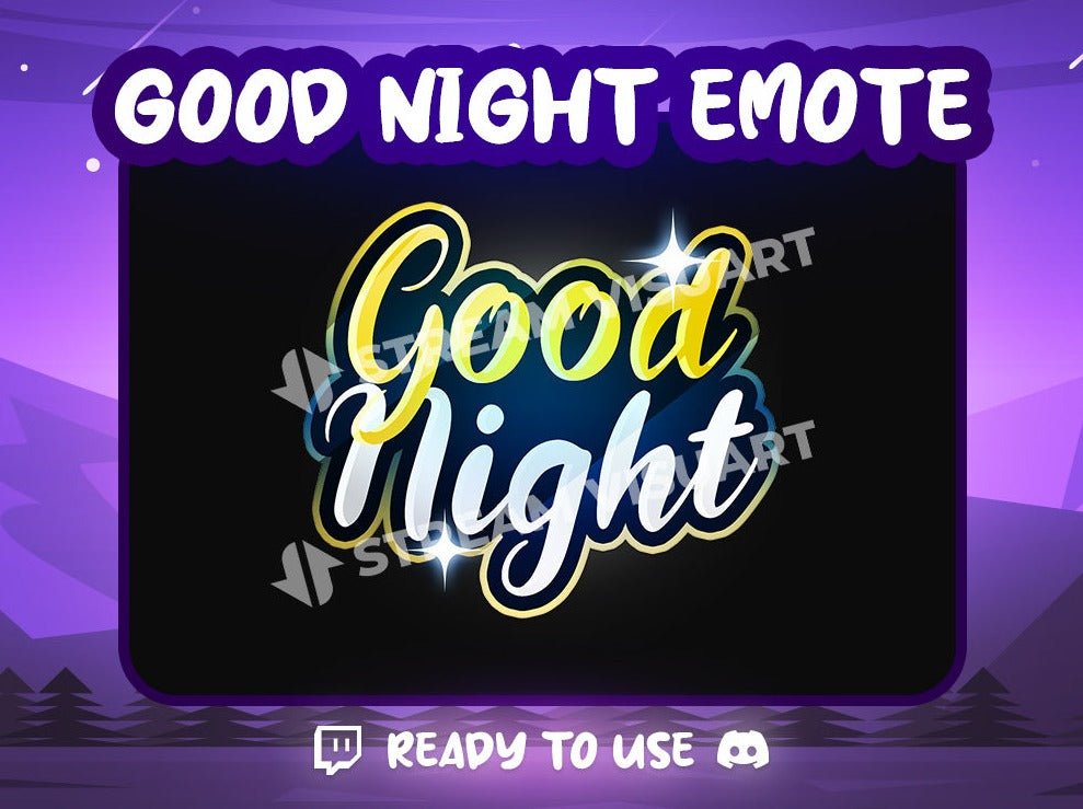 Good Night Emote - StreamVisuArt