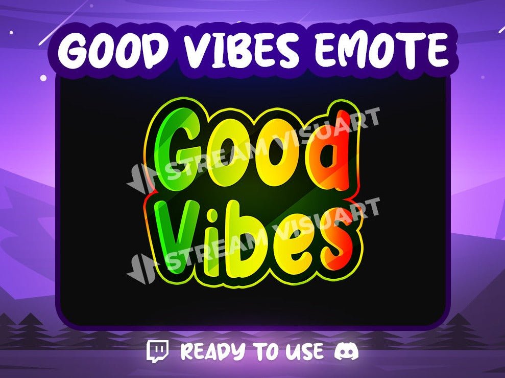 Good Vibes Emote - StreamVisuArt
