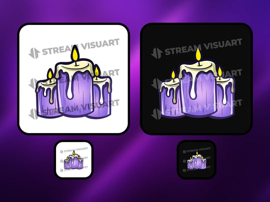 Gothique Emotes 6-Pack - StreamVisuArt