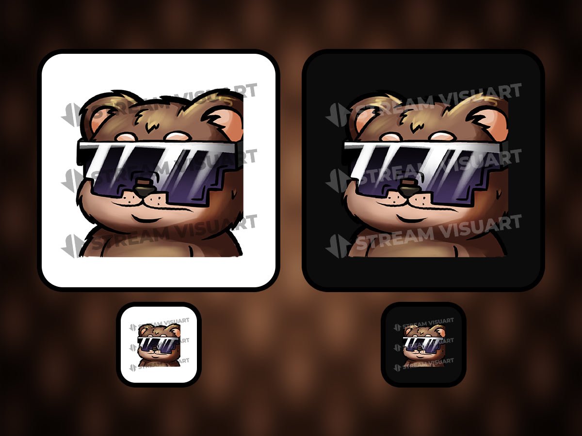 Grizzly Emotes 6-Pack - StreamVisuArt