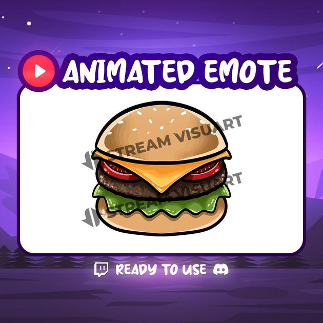 Animated Hamburger Emote - StreamersVisuals