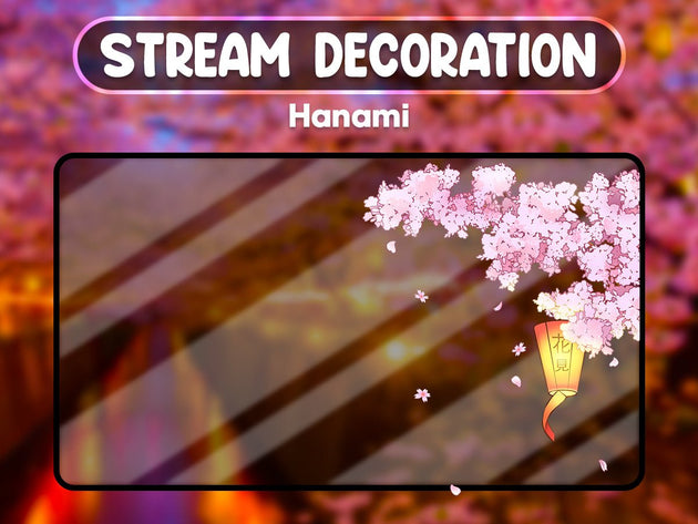 Hanami - Décoration de Stream Animée - StreamVisuArt
