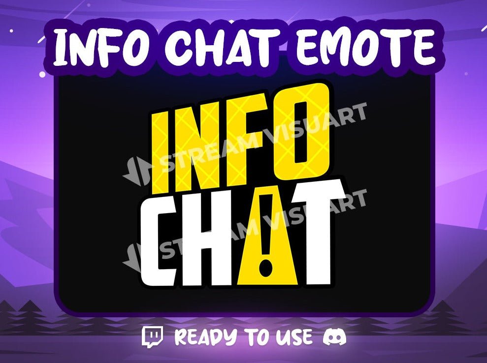 Info Chat Emote - StreamVisuArt