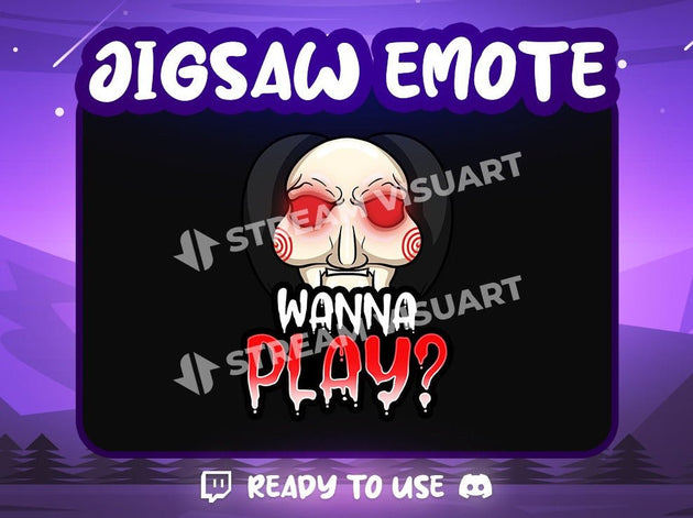 Jigsaw Wanna Play Emote - StreamVisuArt