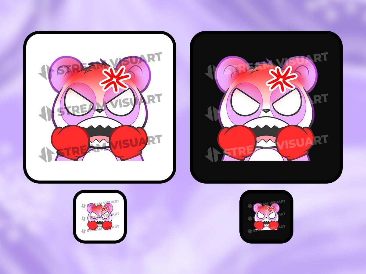 Kawaii Pink Panda Emotes Bundle
