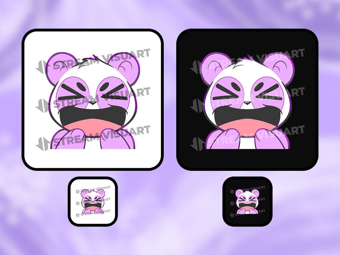 Kawaii Pink Panda Emotes Bundle