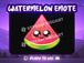 Kawaii Watermelon Emote Twitch Discord Youtube Subscriber Cute Chibi Fruit Emoji for Stream - StreamVisuArt