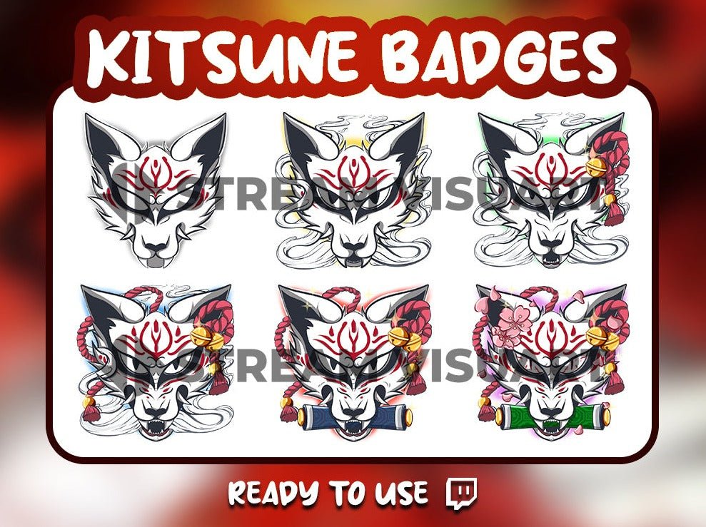 Kitsune Twitch Subscriber Badges