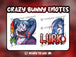 Lapin fou Halloween Emotes 2-Pack - StreamVisuArt