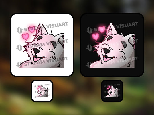 Loup Emotes 6-Pack - StreamVisuArt