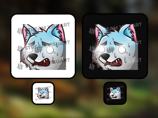 Loup Emotes 6-Pack - StreamVisuArt