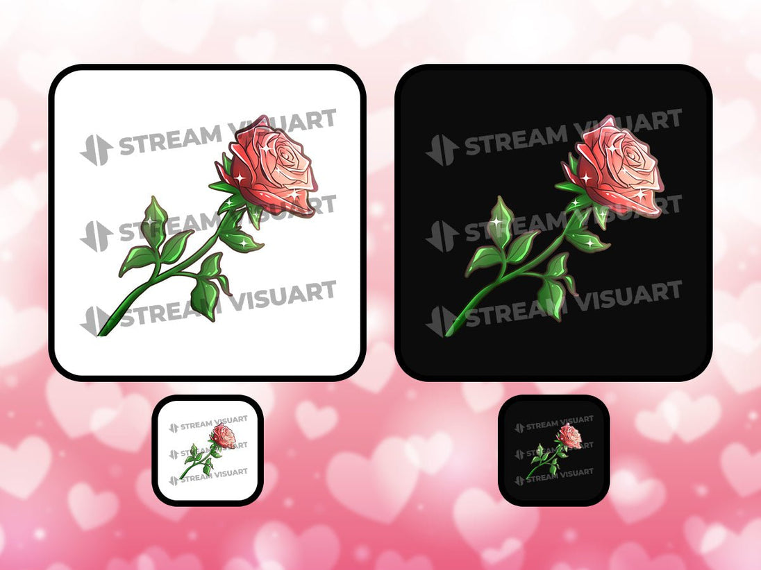 Love Emotes Bundle for Twitch Discord Youtube Subscriber Chibi Valentine's Day Passion Adoration - StreamVisuArt