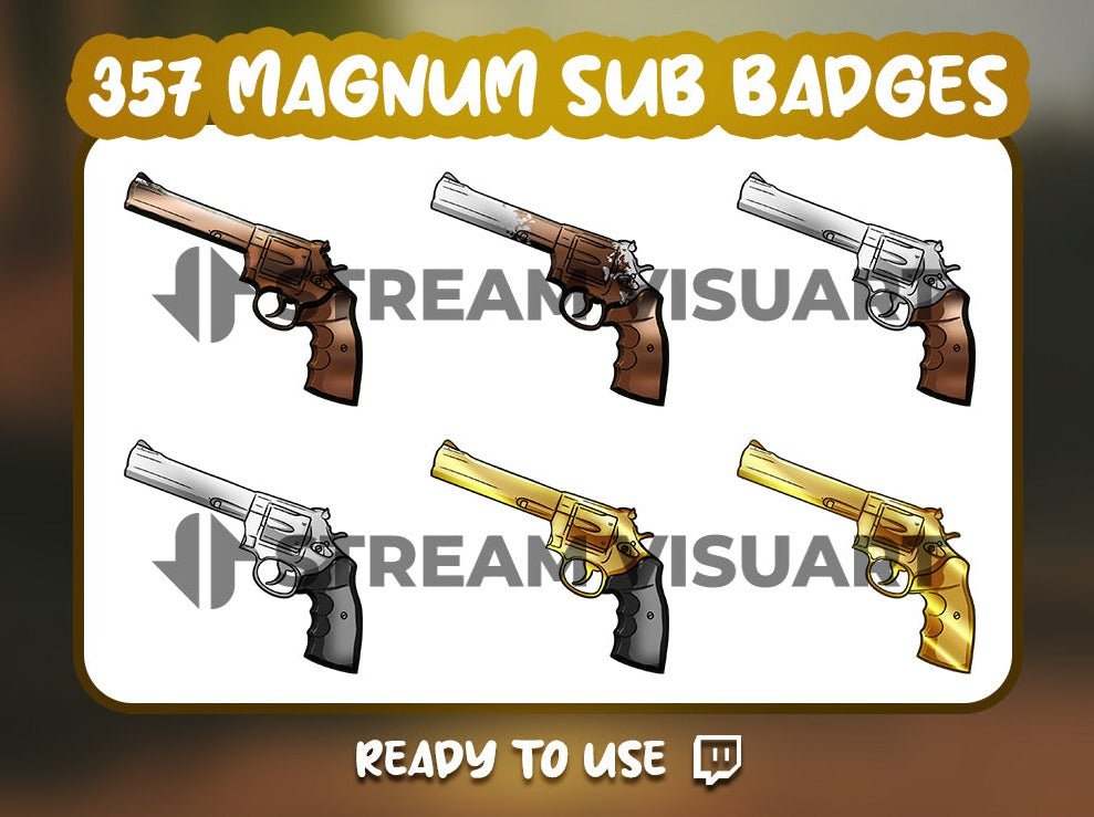 Magnum Badges Twitch 6-Pack - StreamVisuArt
