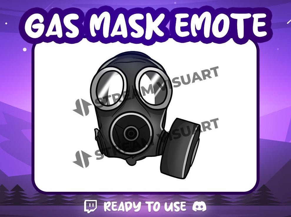 Masque à gaz Emote - StreamVisuArt