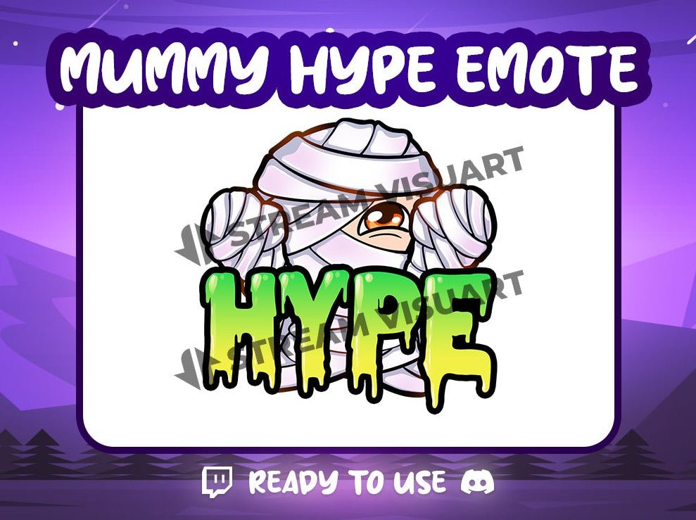 Momie Hype Emote - StreamVisuArt