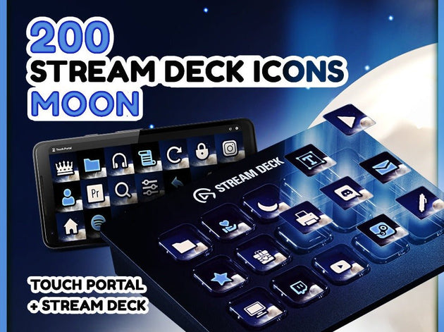 Moon - 200 Icônes de Stream Deck - StreamVisuArt
