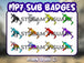 MP7 Badges Twitch 12-Pack - StreamVisuArt