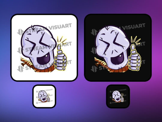 Mr Squelette Emotes 6-Pack - StreamVisuArt