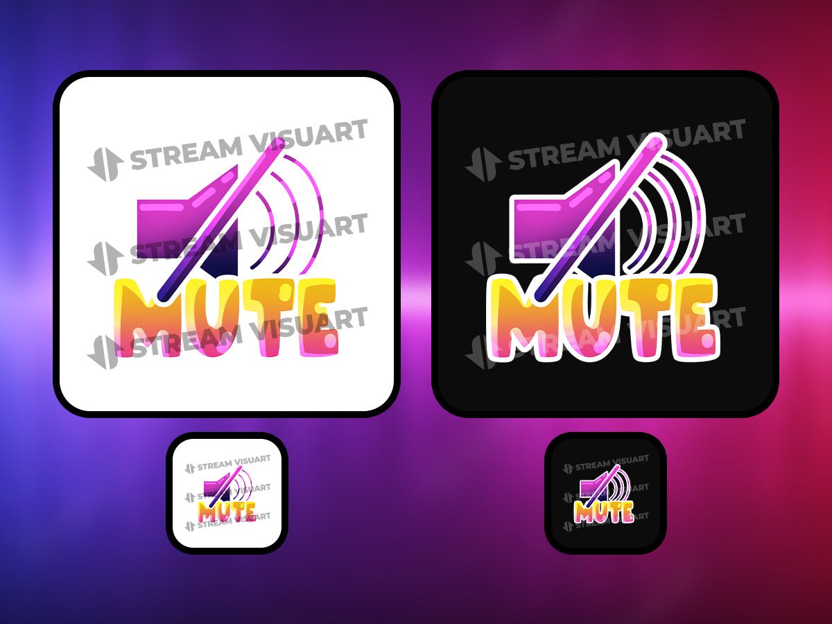 Mute Emotes 2-Pack - StreamVisuArt