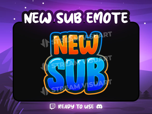 New Sub Emote GRATUIT - StreamVisuArt