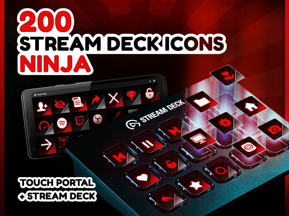 Ninja - 200 Icônes de Stream Deck - StreamVisuArt