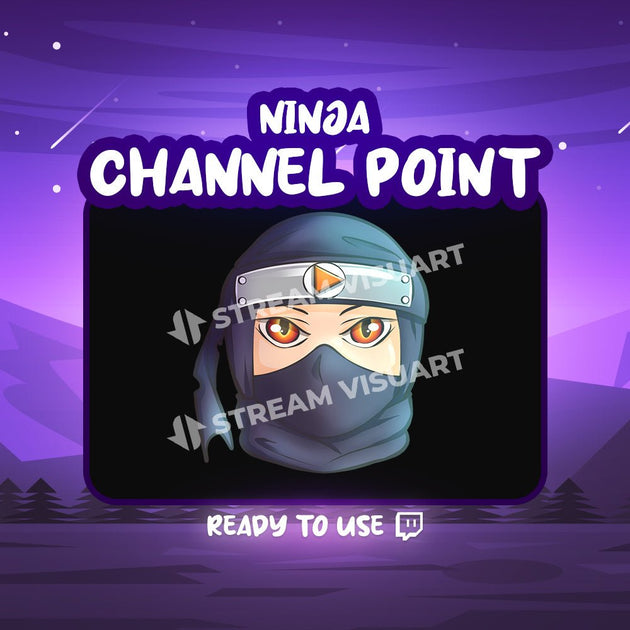 Ninja Point de chaîne Twitch - StreamVisuArt