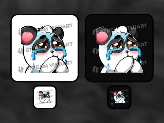 Panda Emotes 6-Pack - StreamVisuArt