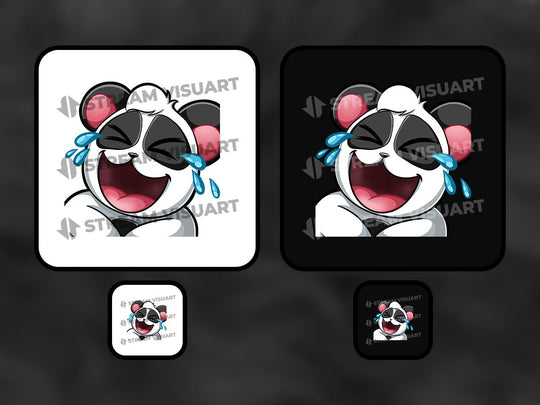 Panda Emotes 6-Pack - StreamVisuArt