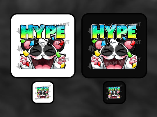 Panda Emotes 6-Pack - StreamVisuArt