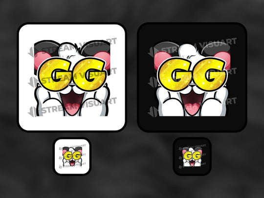 Panda Emotes 6-Pack - StreamVisuArt