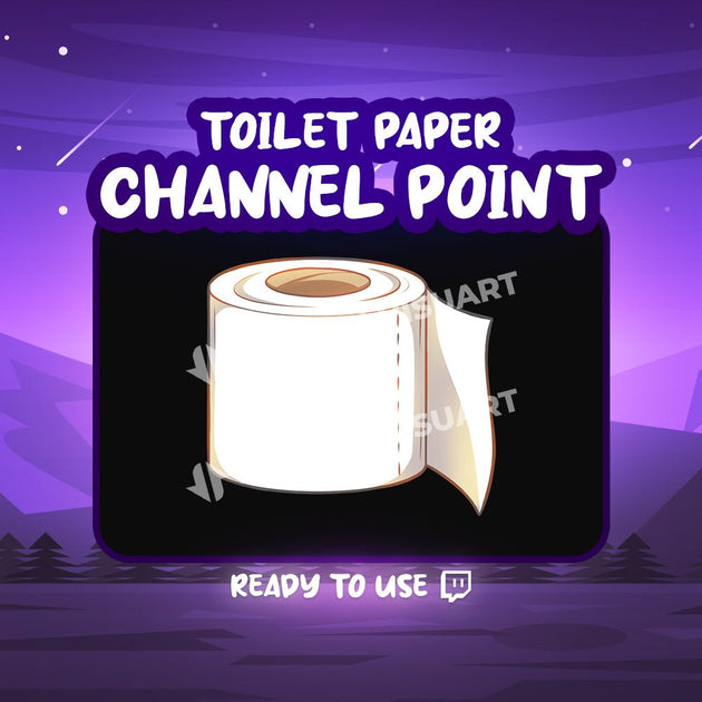 Papier Toilette Point de chaîne Twitch - StreamVisuArt
