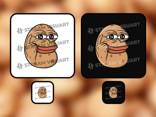 Pepe Patate Emotes 6-Pack - StreamVisuArt