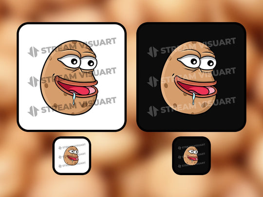 Pepe Patate Emotes 6-Pack - StreamVisuArt