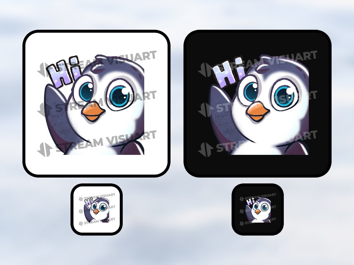 Pingouin Emotes 6-Pack - StreamVisuArt