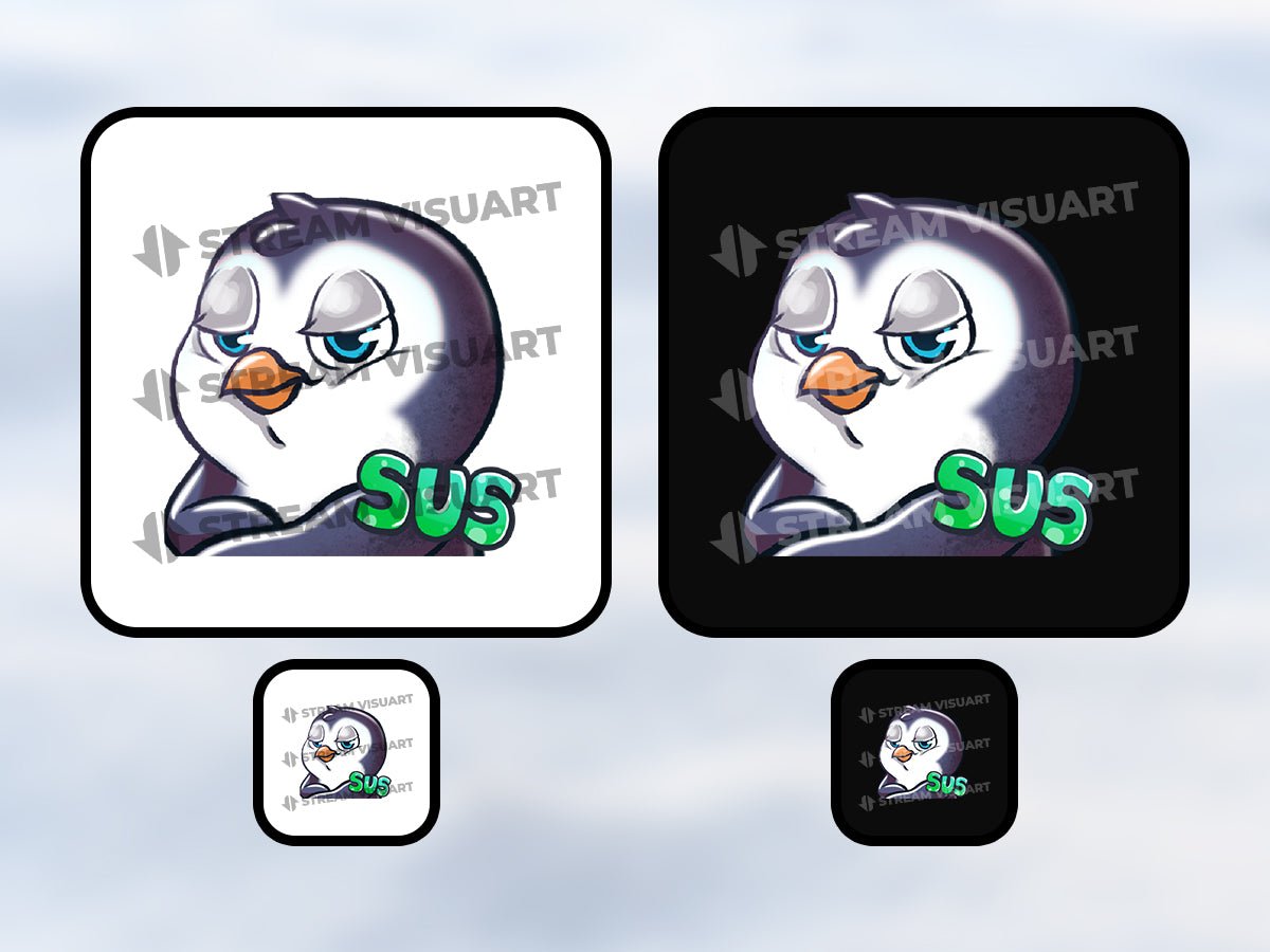 Pingouin Emotes 6-Pack - StreamVisuArt