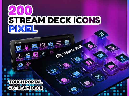 Pixel - 200 Icônes de Stream Deck - StreamVisuArt