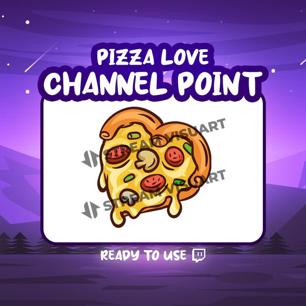 Pizza Love Point de chaîne Twitch - StreamVisuArt