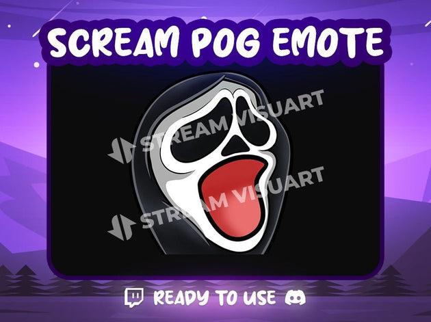 Pog Scream Emote - StreamVisuArt