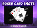Poker Card Emote Twitch Discord Youtube Subscriber Casino Emoji for Stream Gaming Digital - StreamVisuArt