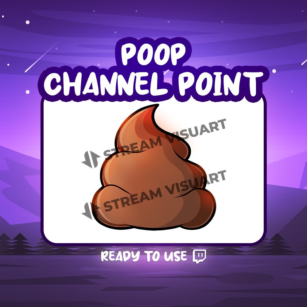 Unlock Fun with Poop Twitch Channel Point - StreamersVisuals