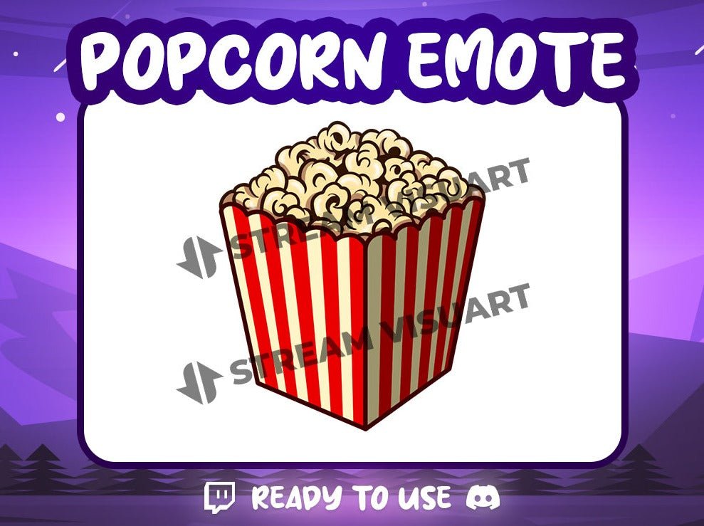 Popcorn Emote - StreamVisuArt