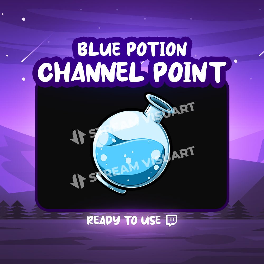 Potion bleu Point de chaîne Twitch - StreamVisuArt